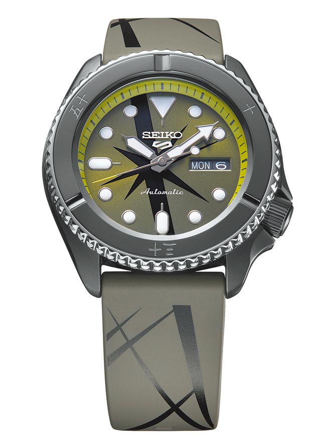 SEIKO 5 Sports X 航海王「索隆」联名表，1万4500元。（SEIKO提供）