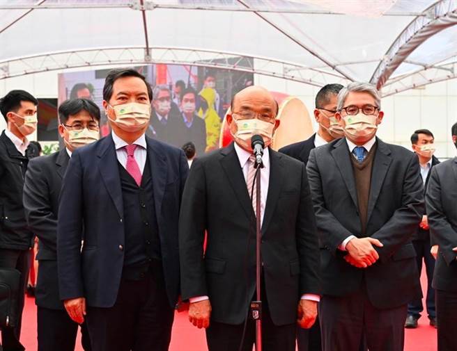 （行政院长苏贞昌出席圆山站西侧公办都更案开工动土典礼。图／行政院提供）