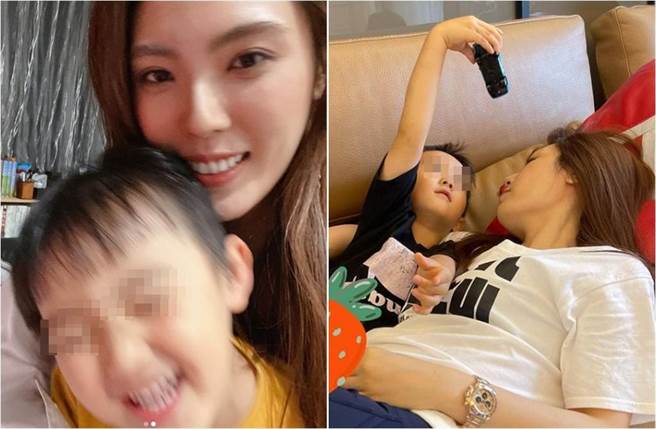 因疫情升温，理科太太跟3岁儿子宅在家，担心他精力过剩可能拆家。（图／IG@理科太太）