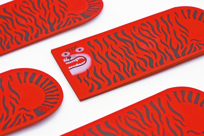 Risograph Museum 虎年红包十入一组，500元。（Pinkoi提供）