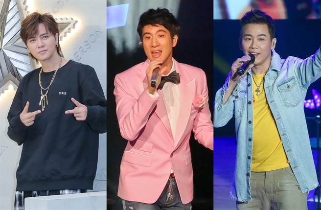 罗志祥（左起）、王力宏、陶喆都曾陷入桃色风波。（图／中时资料照片）