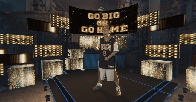 「大嘻哈时代加倍封测全息演唱会」透过360度全方位容积摄影技术打造。（HTC VIVE ORIGINALS提供）