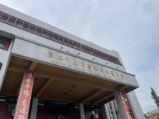 高雄林园分局辖区出现有人街头追逐讨债。（洪靖宜摄）