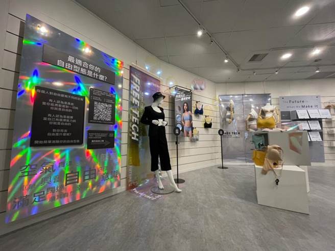 （EASY SHOP全台首家數位體驗店進駐大稻埕商圈，科技感店型完全顛覆傳統內衣店印象。圖／EASY SHOP）