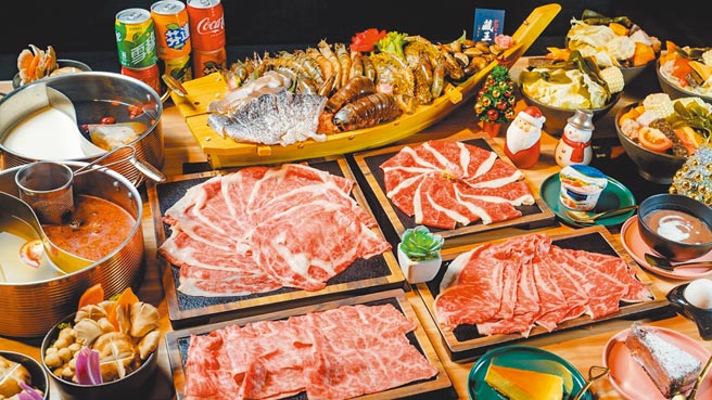 6.大葉高島屋新開幕的「藏王極上鍋物」，推出耶誕跨年和牛饗宴四人套餐8折優惠，原價8600元，特價6888元。（大葉高島屋提供）