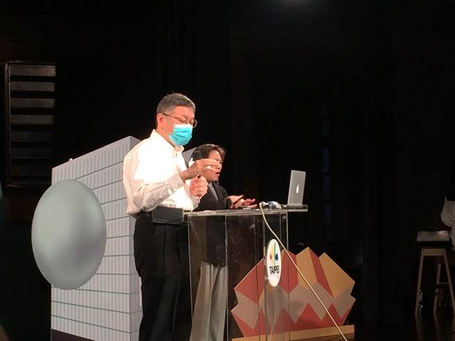 台北市长柯文哲。（张立勋摄）