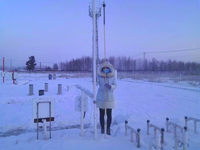 根河市的烏力庫瑪出現零下46.9℃低溫。（文匯網）