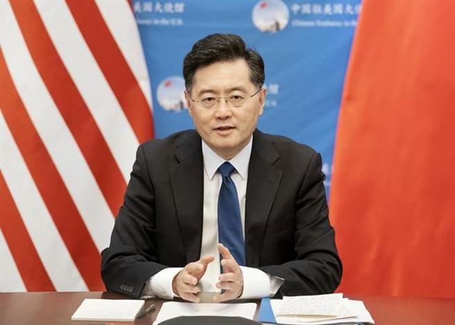 中國駐美大使秦剛籲美，勿在台灣問題上挑釁中國。（新華社）