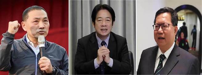 新北市長 侯友宜、副總統賴清德、桃園市長鄭文燦。(圖/合成圖，本報資料照)
