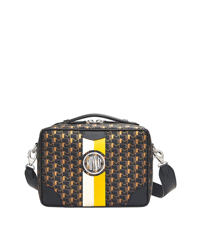 Moynat Camera Bag Toile炭黑古铜包，5万9300元。（Moynat提供）