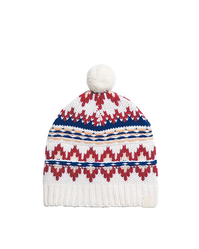 rag & bone Resort白色艾尔岛图纹毛帽5000元。（Club 21提供）