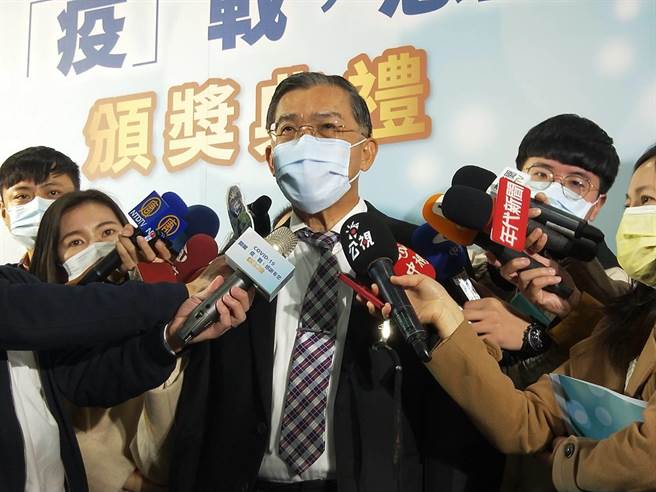 中國醫藥大學附設醫院感染管制中心副院長黃高彬今天出席「COVID-19關鍵『疫』戰，感謝有您」頒獎典禮。（王家瑜攝）