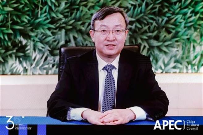 中國商務部副部長王受文今於一場論壇視訊致詞。（新浪網）