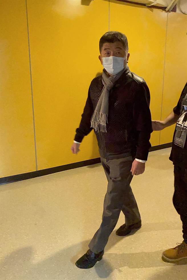 陳時中親自到場支持。（許雅淳攝）