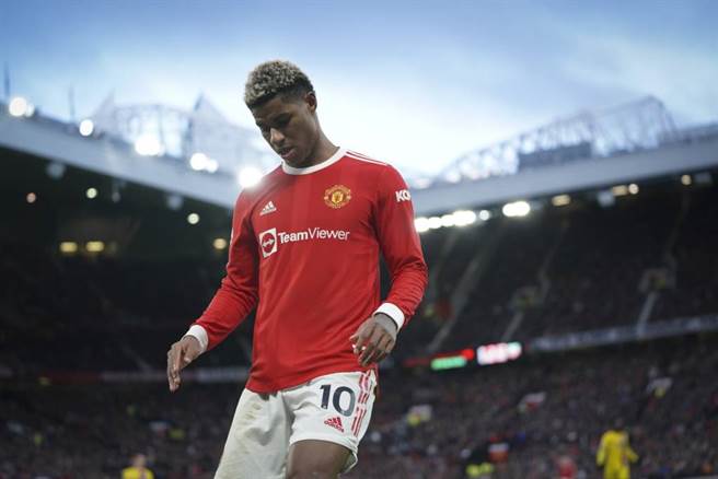 英超曼聯前鋒拉許佛在今年11月獲頒MBE員佐勳章。（美聯社資料照）