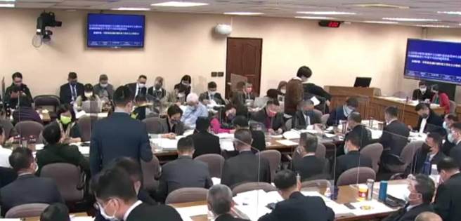 立法院国防委员会今天进行审查国防预算。（ 摘自立法院）