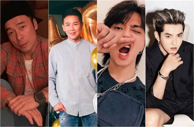 葛斯齐爆料许志安、陶喆、罗志祥、吴亦凡4人当中还有1人偷吃ing。（图／翻摄自许志安、陶喆、罗志祥IG、吴亦凡微博）