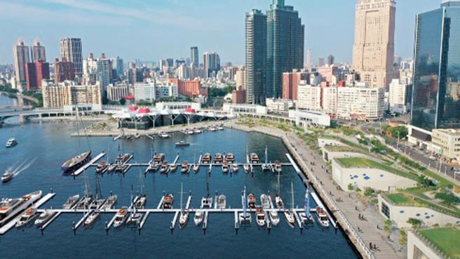 「高雄港爱河湾游艇码头A区」开发模拟图。图／土开公司提供