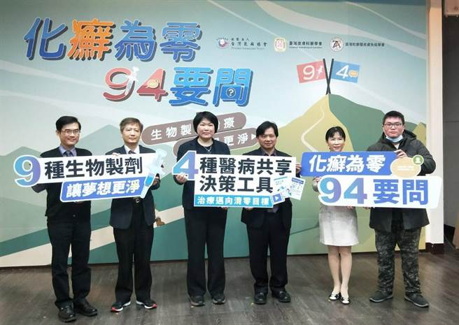 台湾皮肤科学会和台湾乾癣协会共同呼吁，透过医病双方共同讨论，找出最适合的治疗方案，有机会达到病灶「清零」的最佳治疗目标。（王家瑜摄）