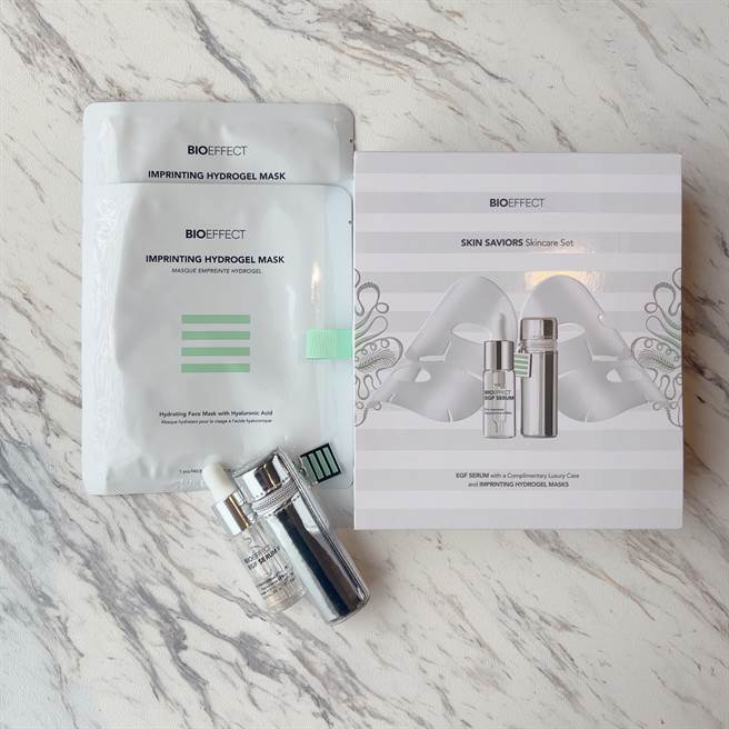 BIOEFFECT蓓欧菲美肌救主护肤礼盒。（邱映慈摄）