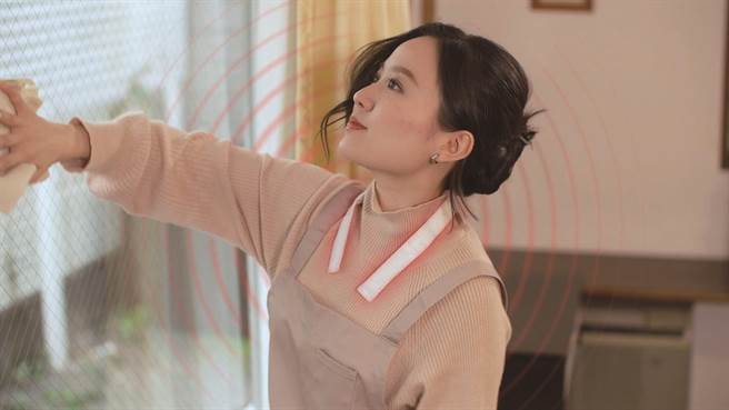 台隆手创馆独家，颈挂式暖暖包，199元。（台隆手创馆提供）