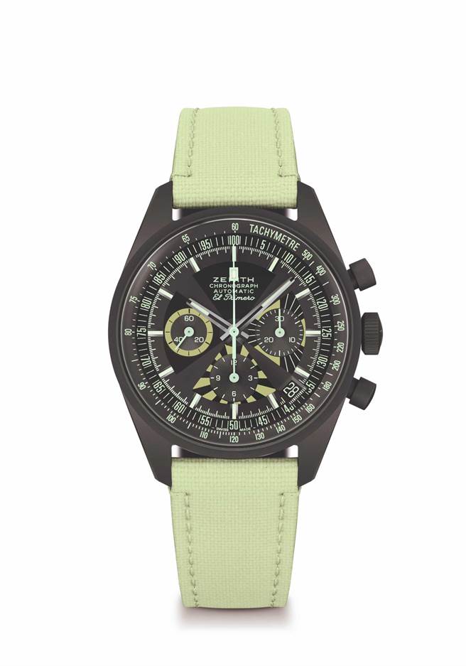 ZENITH与新加坡钟表杂志《SJX Watches》合作推出联名表，重新復刻1969年的「Poker Chip」扑克筹码骨董表。（ZENITH提供）