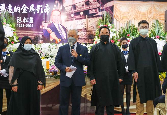 陈松勇享寿80岁，今在台北市立第一殡仪馆举行追思会。（粘耿豪摄）