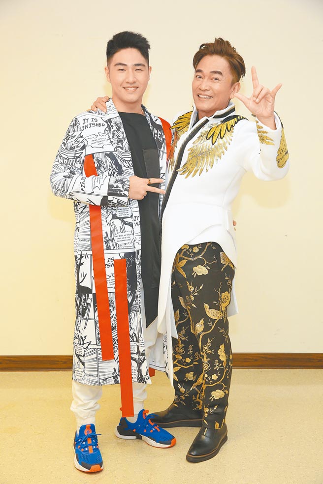 吴宗宪（右）对鹿希派原本引以为傲，不料儿子连番出包，令他失望。（资料照片）