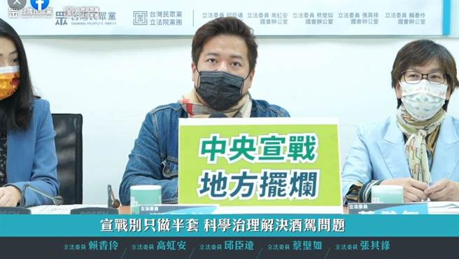 民眾黨立院黨團公布綠營縣市首長出席道安會議的數據，包括基隆市、新竹市及屏東縣都掛蛋。（圖／翻攝自邱臣遠臉書