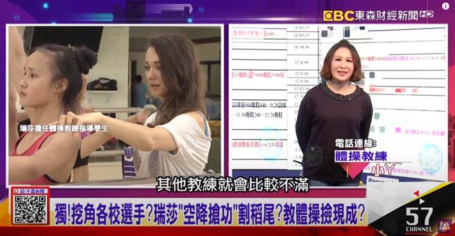 瑞莎免费培训吸收到较强劲的体操选手，让其他教练颇不是滋味。（图／YT@这！不是新闻）