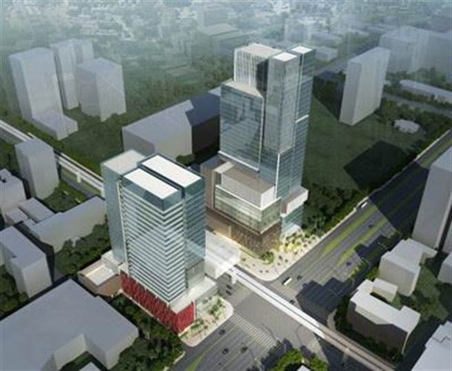 台中捷运绿线市政府站模拟量体图。（台中市交通局提供／陈淑芬台中传真）