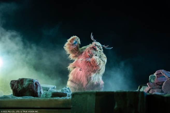 圓滾滾又帶著超大球形尾巴的「球尾麒麟」。（威視提供）