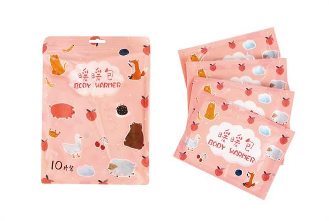 愛買萌趣動物暖暖包，原價119元、明年1月11日前特價89元，75折。（愛買提供）