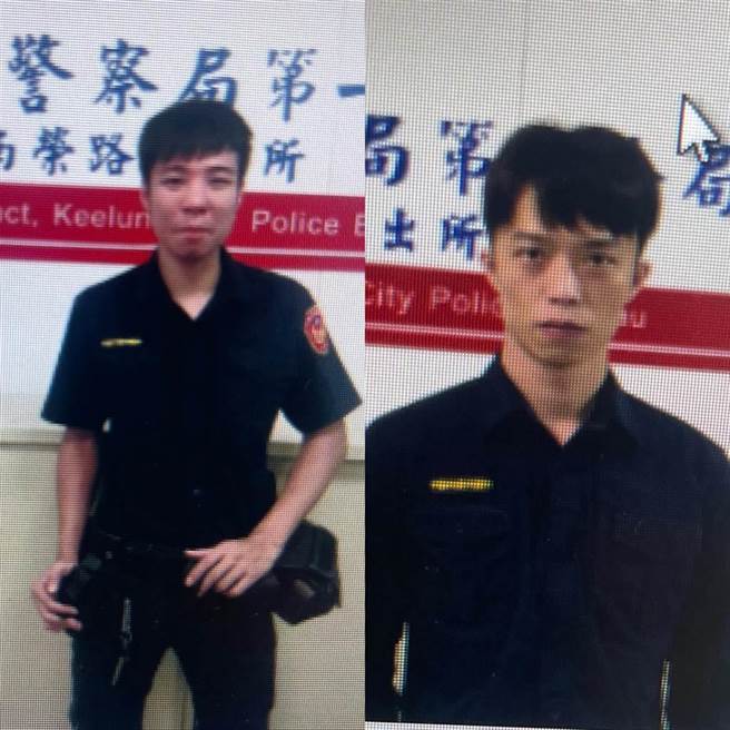 基隆地院今天上午一审宣判，法官依违反贪污治罪条例等罪，判张晋维（左）5年6月、黄民欣（右）3年（基隆市警局提供／陈彩玲基隆传真）