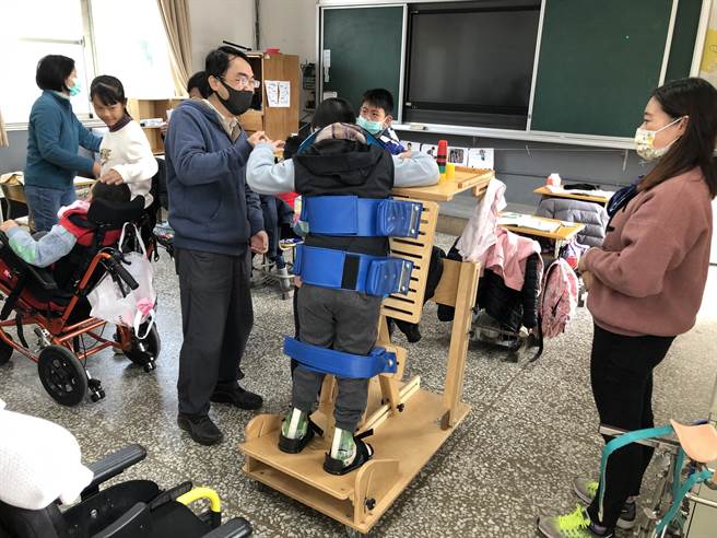 現有學生數50餘名的垵湖分校，在明年新建專科教室等完工啟用後，將進一步完善教學空間。（李金生攝）