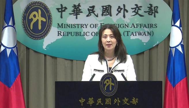 外交部发言人欧江安(取自外交部直播画面)
