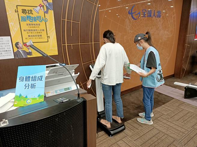 为帮助同仁们更加了解自身体适能状况，全球人寿特别与教育部体育署合作，运用最新科学检测方式，开放总公司全体同仁报名体适能检测，名额瞬间秒杀，也显示同仁对自我健康管理的重视。（图/全球人寿提供）
