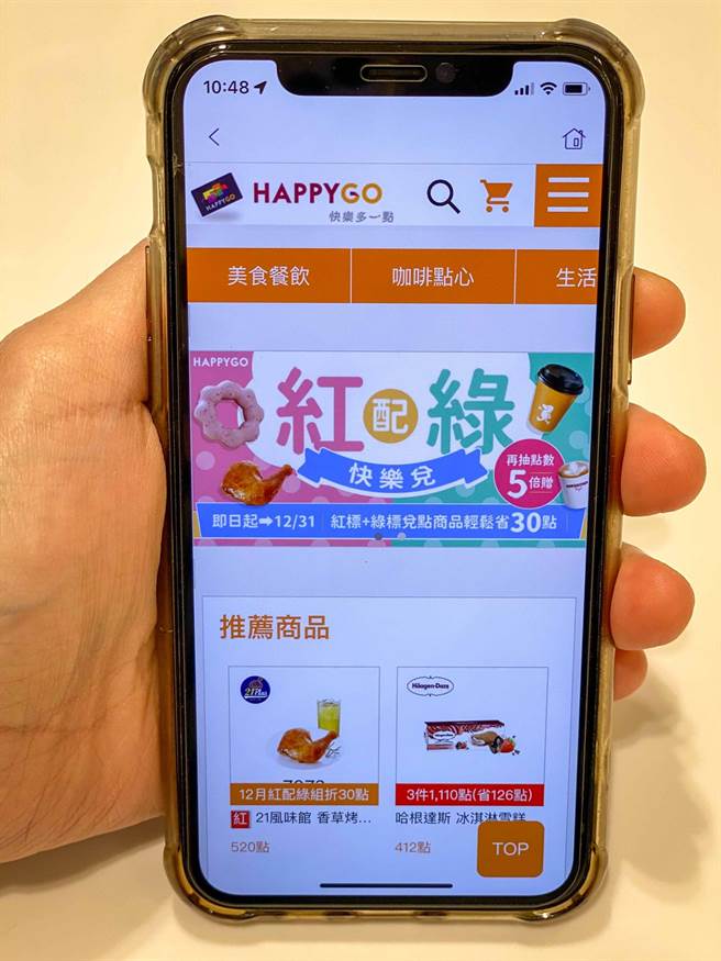 点数明天到期 HAPPY GO兑点或捐点可抽iPhone 13 Pro。（郭家崴摄）