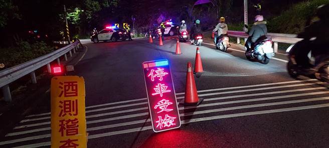 「酒后驾车全民公敌」 淡水警即日起四阶段取缔酒驾大执法（警方提供／戴上容新北传真）