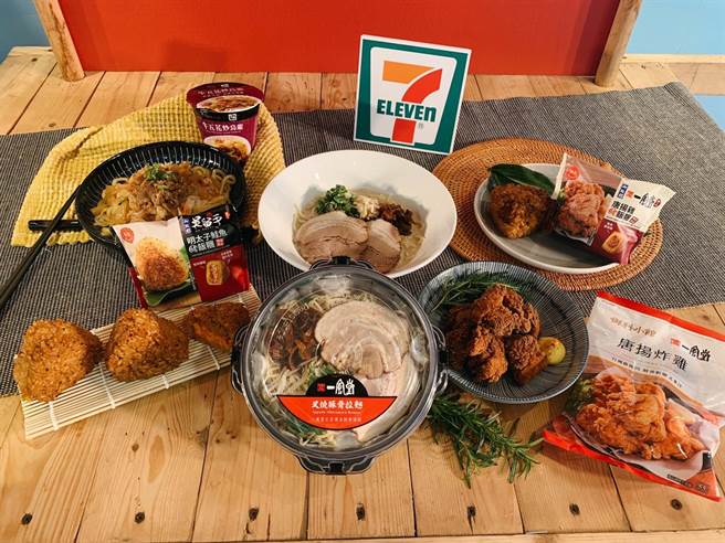 7-11携手拉麵名店「一风堂」，跨年轻松吃热食驱寒。（7-11提供）