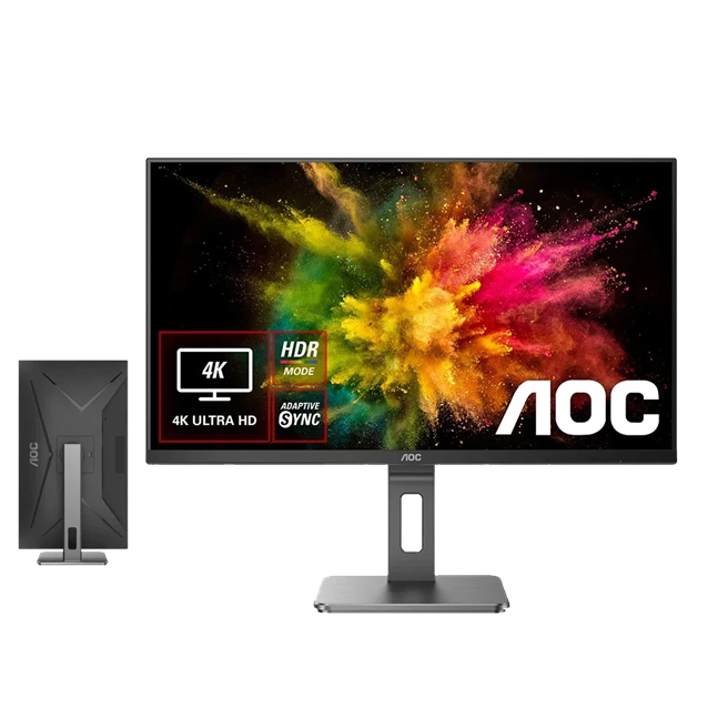 momo購物網的AOC U28P2U 28型 4K HDR可旋轉超廣角顯示器，原價9999元，特價7988元。（momo購物網提供）