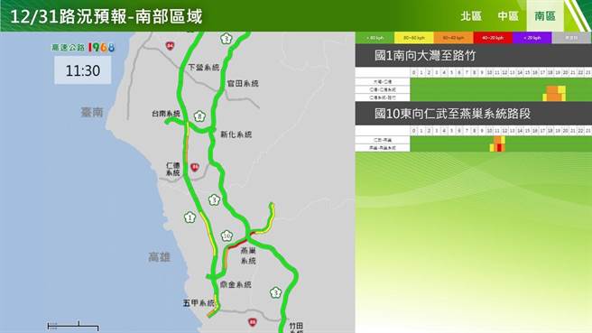 南區南向(高公局提供)