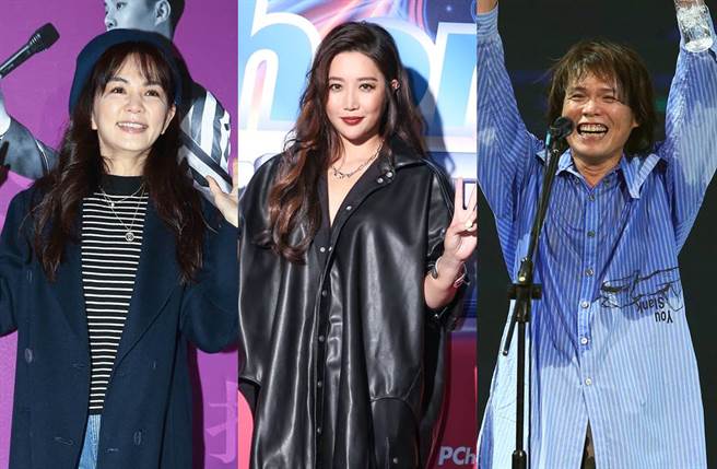 Ella、A-Lin、伍佰分別將擔任台中、台北、高雄的跨年晚會嘉賓。（圖／中時資料照片）
