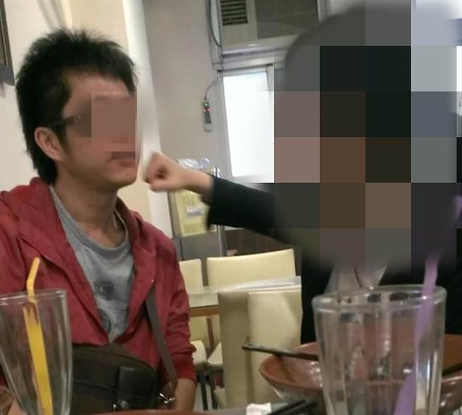 啃老女儿伙同男友弒父弃尸案，江家二儿子指出，张男（左）常出言恐吓，要烙人来修理他们。（民眾提供／黄国峰台中传真）