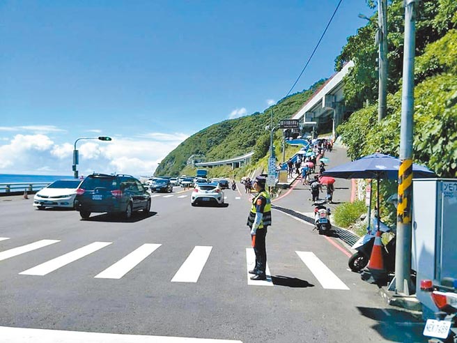 台東縣南迴路段元旦連假多處實施交通管制。（大武警分局提供／蔡旻妤台東傳真）
