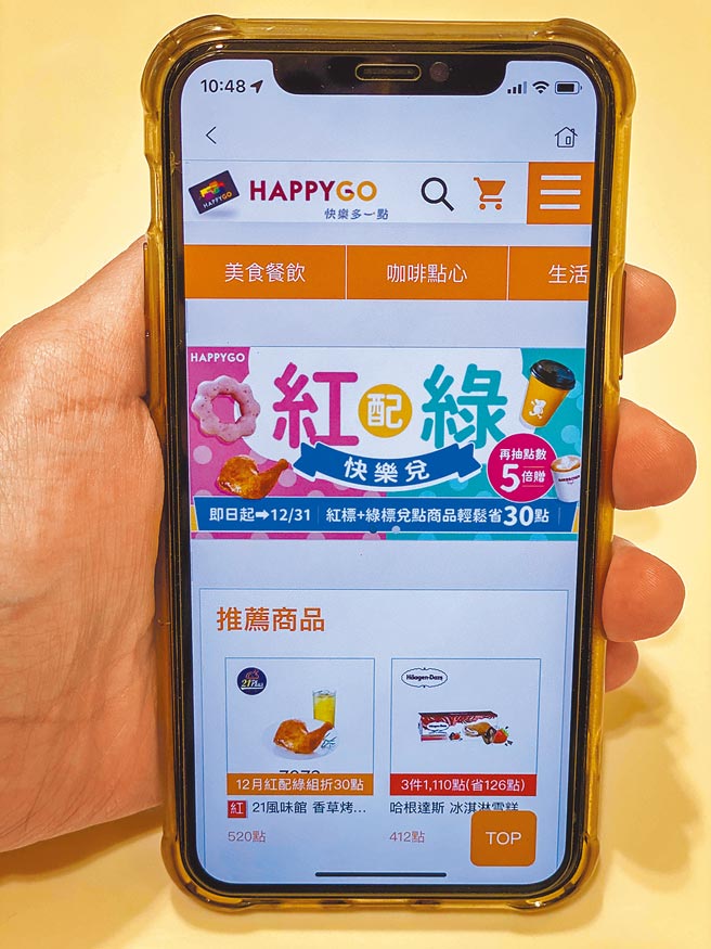 HAPPY GO点数今到期，卡友可趁机消费兑点，不浪费手中点数。（HAPPY GO提供）