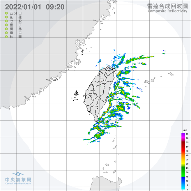 中央氣象局預報指出，白天高溫北台灣18至20度，一整天體感較涼冷，中部、台南及花東21至23度，高屏約24至26度，中南部早晚亦涼，日夜溫差較大。（翻攝自中央氣象局／林良齊台北傳真）