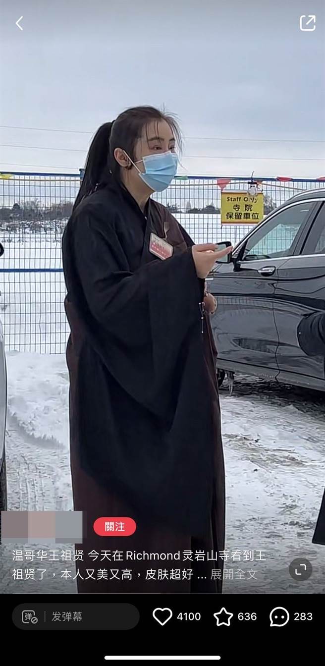 野生王祖贤的高顏值相当吸睛。（图／取材自小红书）