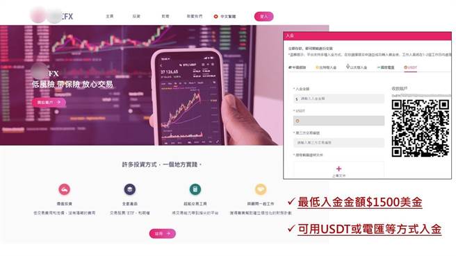 海匯国际以投资外匯保证金为标的，投资者每月获利5％，绝对不会亏损。（图／翻摄画面）