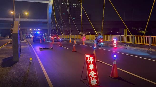 警方採勤務編排高強度、高密度封閉式路檢，讓酒駕行為無所遁逃。（台中市警察局提供／張妍溱台中傳真）